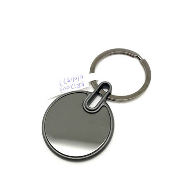 Portador individual de llavero de polibolsas de metal con logotipo personalizado para socios comerciales