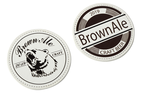 6 piezas de bar coasters conjunto de características absorbentes para la mesa de bar esenciales
