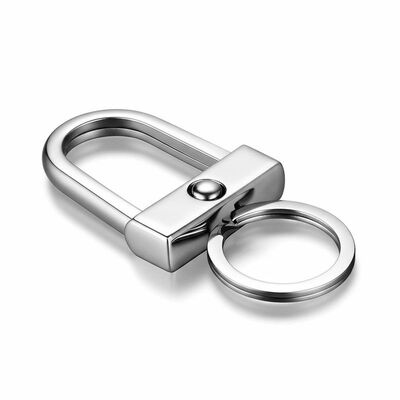 Llavero de metal duradero, soporte de llavero de aleación de zinc que proporciona capacidades de sujeción de llaves fuertes, seguras y convenientes