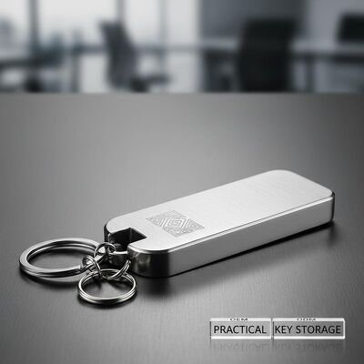 Soporte para llavero de metal de aleación de zinc, construcción duradera, OEM ODM, adecuado para marca personalizada y almacenamiento práctico de llaves