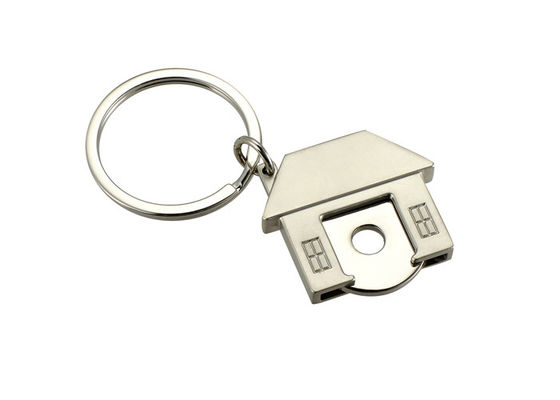 Llave de impresión ULTRAVIOLETA Ring Holder del metal de la casa de la carretilla del llavero lindo simbólico de la forma