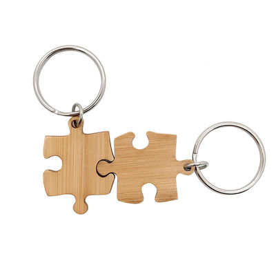 Cadena dominante del rompecabezas a juego de madera de bambú que graba la impresión ULTRAVIOLETA