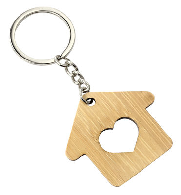 Cadena dominante Ring Metal Pendant Bag Gift de la casa de madera natural
