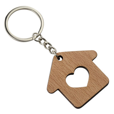 Cadena dominante Ring Metal Pendant Bag Gift de la casa de madera natural