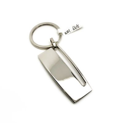 Portador de llavero de aleación de zinc disponible para personalización