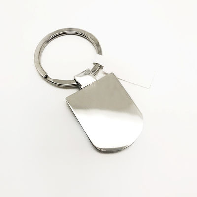 Elegante porta llavero de metal de plata Durable y duradero