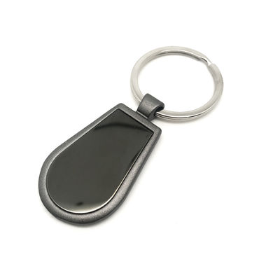 Portador de llavero de metal de plata personalizado a sus necesidades para su