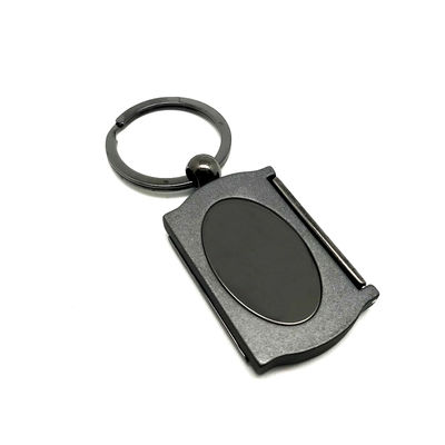 Portador de llavero de metal con logotipo personalizado disponible con opción de pago TT