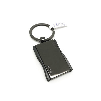 OEM / ODM Portador de llavero de metal para pistola negra con logotipo personalizado disponible