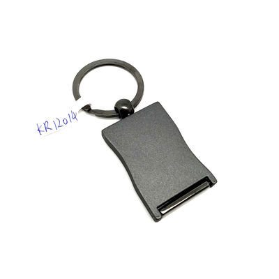 OEM / ODM Portador de llavero de metal para pistola negra con logotipo personalizado disponible