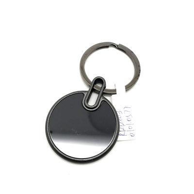 Portador individual de llavero de polibolsas de metal con logotipo personalizado para socios comerciales