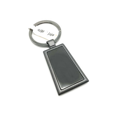 Polybag individual paquete porta llavero de metal con grabado de logotipo personalizado