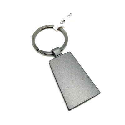 Polybag individual paquete porta llavero de metal con grabado de logotipo personalizado
