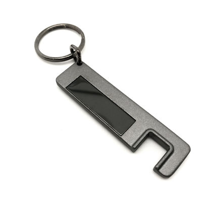 MOQ 500 portador de llavero de metal con logotipo personalizado para