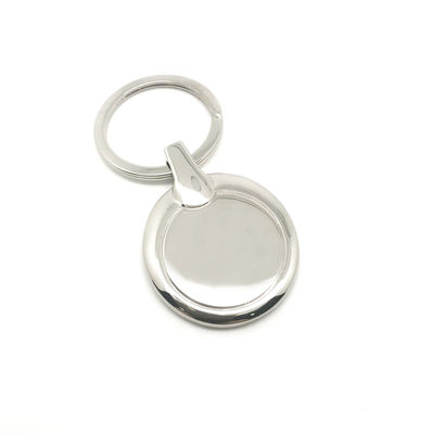 Teniente de llavero de metal de plata con OEM / ODM disponible