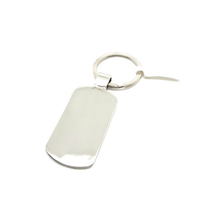 Portador de llavero de metal de plata para OEM/ODM Disponible personalizado