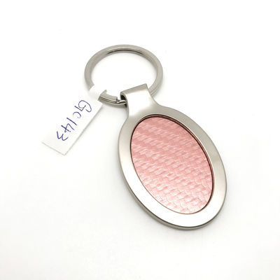 Logotipo personalizado Enlace de llave de acero de plata
