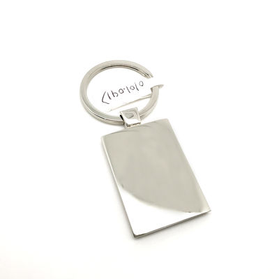Disponible como portador de llavero de aleación de metal de zinc fotográfico