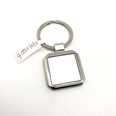 OEM/ODM Disponible Porta llavero de metal de plata con logotipo personalizado para necesidades comerciales
