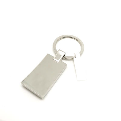 Paquete de bolsas individuales para porta llaveros de metal duradero con acabado de plata