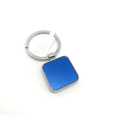Silencio azul porta llavero de metal dentro del paquete de bolsas individuales