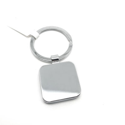 Silencio azul porta llavero de metal dentro del paquete de bolsas individuales