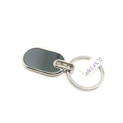 Elegancia porta llavero de metal con logotipo personalizado