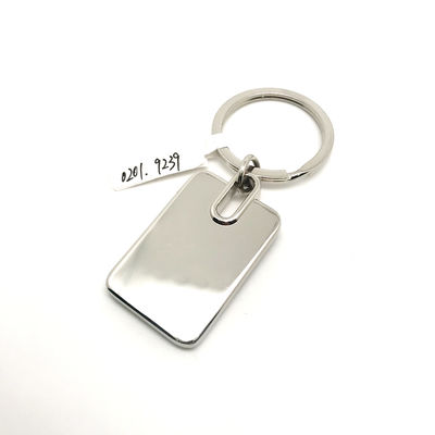 25x75x5mm Portador de llavero de metal de alta durabilidad