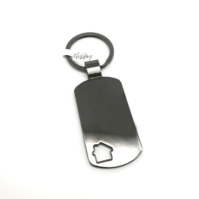 Silencio de zinc de aleación de metal porta llaveros para recuerdos