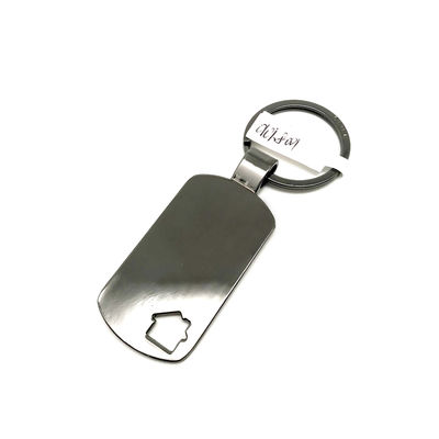 Silencio de zinc de aleación de metal porta llaveros para recuerdos