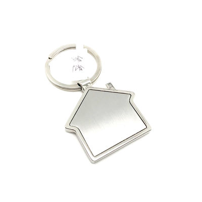 OEM llavero de aleación de zinc 44x75x6mm Color de plata