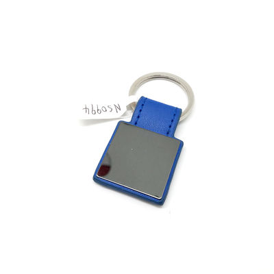Clave de llavero de cuero clásico en bolso de polietileno diseño personalizado disponible