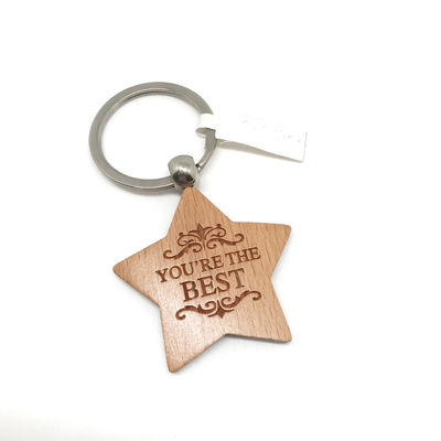 Cerrojo de llave de madera grabado personalizado para regalos ecológicos