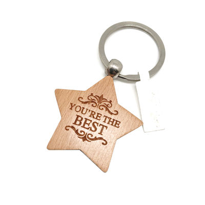 Cerrojo de llave de madera grabado personalizado para regalos ecológicos