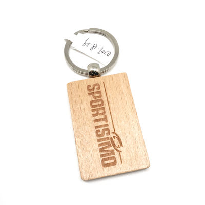 Cerrojo de llave de madera natural grabado con diseño personalizado