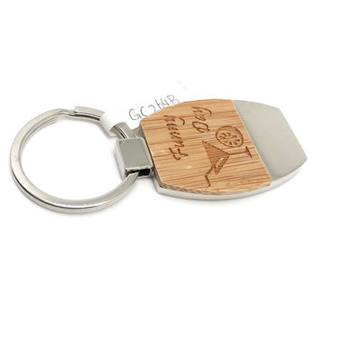 Cerrojo de llave de madera grabado personalizado Decoración de regalo ecológica con belleza de madera natural