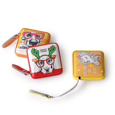 Medida de cinta PU retráctil de doble cara con color personalizable y rango de 150 mm / 60 pulgadas