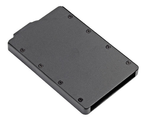 Cartera de crédito RFID Cartera clásica de PU / Organizador de aluminio con costuras