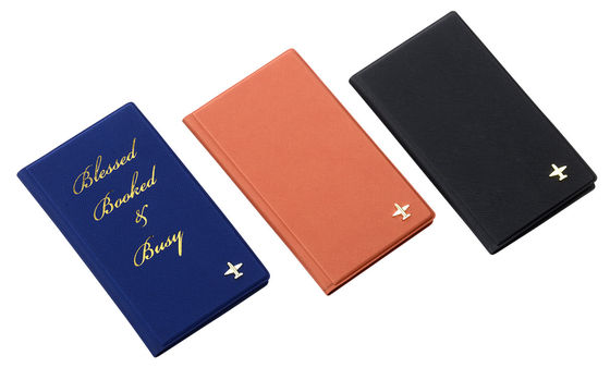 Patrón de tejido personalizado de cuero de PU Portador de pasaporte de viaje resistente al agua 4 ranuras de tarjetas Ventana de identificación