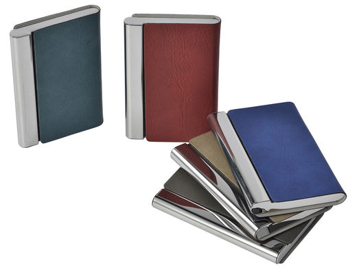 Portador de tarjetas de visita para hombres y mujeres de forma rectangular elegante billetera de tarjetas de nombre