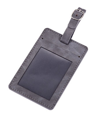 Etiqueta de equipaje de PU personalizable con correa de seguridad y logotipo personalizado - regalo perfecto para viajeros