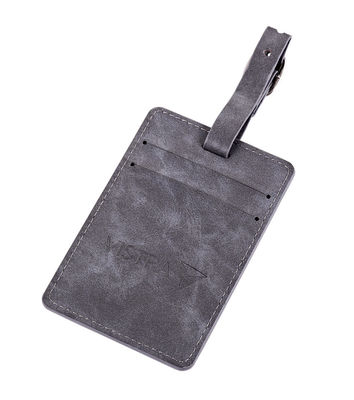 Etiqueta de equipaje de PU personalizable con correa de seguridad y logotipo personalizado - regalo perfecto para viajeros