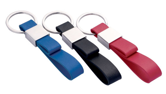 Claves clásicas de cuero en varios colores para una organización elegante de llaves