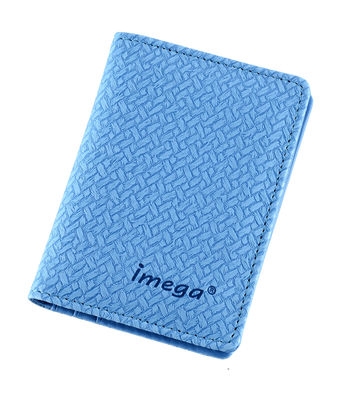 Portador de pasaporte compacto y resistente al agua con ranuras para 4 tarjetas y bolsillos personalizados