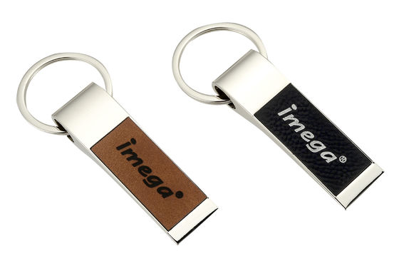 Portador de llaves de cuero real personalizable para personas ocupadas