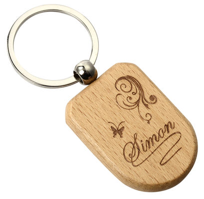 Enlace de llave de madera personalizado grabado Eco-amigable personalizado