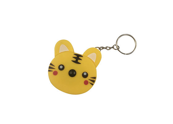 Sastre plástico Animal Metal del ABS lindo de Tiger Retractable Tape Measure