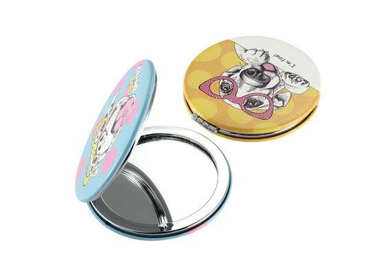 Modelo lindo del bolsillo del ABS cosmético compacto redondo del espejo portátil