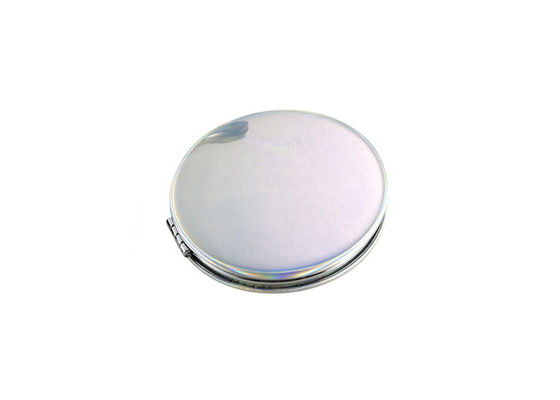 Espejo de mano del bolsillo del ABS de Jelly Color pequeño del espejo del grueso cosmético de Debossing 10m m