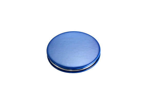 Espejo de mano del bolsillo del ABS de Jelly Color pequeño del espejo del grueso cosmético de Debossing 10m m